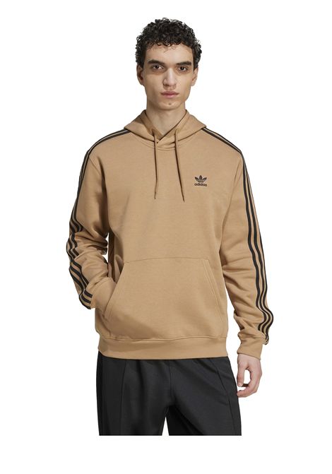 Felpa con cappuccio Adidas Trefoil Essentials Cammello Nero Uomo ADIDAS ORIGINALS | Felpe | JY1377-